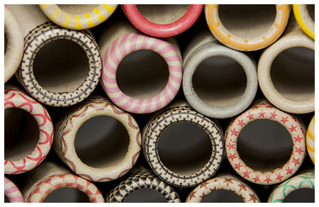 Узорчатые бумажные трубы